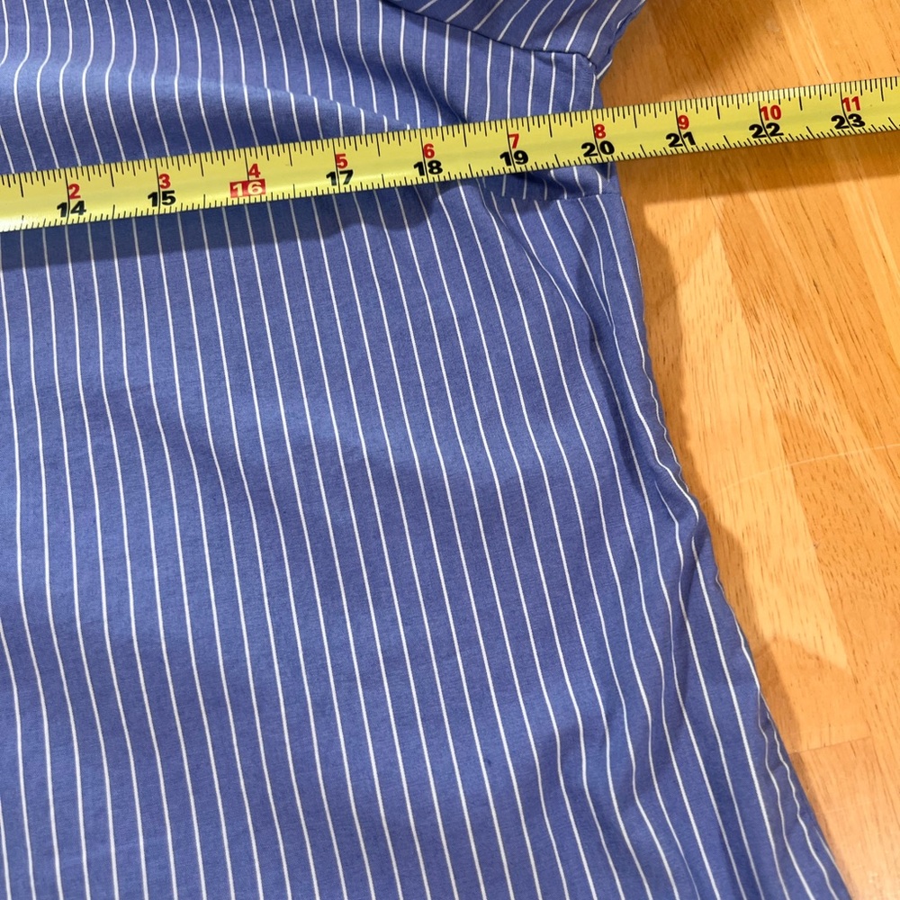 Como Vintage Blue and White stripped Top - Size L - Picture 7 of 11